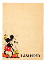 "MICKEY MOUSE RECIPE SCRAP BOOK" PROMOTIONAL MAILER FOR STORE OWNERS.