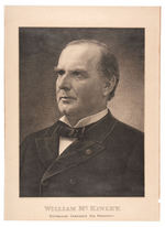 "WILLIAM McKINLEY/REPUBLICAN CANDIDATE FOR PRESIDENT" 1896 POSTER.