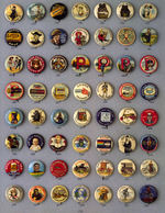 HAKE’S COLLECTIBLE PIN-BACK BUTTONS BOOK 485 OF 498 BUTTONS SHOWN ON THE 16 COLOR PAGES IN THE BOOK.