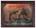 "DAVY CROCKETT" LIGHTED & ANIMATED ELECTRIC CLOCK BY HADDON.