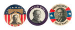 TAFT TRIO OF UNCOMMON BUTTONS.