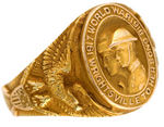 WORLD WAR I SERVICE PRESENTATION 10 KARAT GOLD RING.