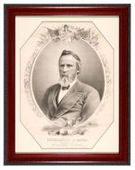 HAYES 1876 CAMPAIGN POSTER BY "THE TOLEDO BLADE" IN QUALITY FRAME.