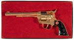 "COWBOY CLASSIC GOLD-PLATED REPEATING PISTOL" HUBLEY BOXED GUN.