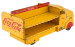 “COCA-COLA” 1931 AND 1954 TIN LITHO TOY TRUCK PAIR.