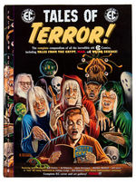 “TALES OF TERROR! THE EC COMPANION” HARDCOVER WITH 12 AUTOGRAPHS AND FELDSTEIN SIGNED PRINT.