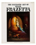 “THE FANTASTIC ART OF FRANK FRAZETTA” AUTOGRAPHED FIRST EDITION BOOK.