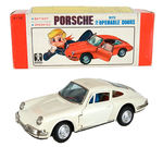 "BANDAI BATTERY OPERATED PORCHE WITH TWO OPENABLE DOORS."