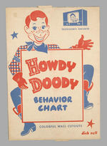 "HOWDY DOODY BEHAVIOR CHART" WALL DECORATION BOXED.