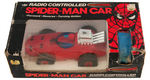 SPIDER-MAN TOY MOTORCYCLE TRIO & BOXED CAR.