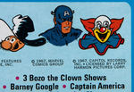 GENERAL MILLS "CLACKERS" CEREAL BOX FLAT WITH KENNER SEE-A-SHOW BACK FEATURING CAPTAIN AMERICA.
