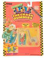 TYCO "THE CRASH TEST DUMMIES" PROTOTYPE FIGURE AND CARDED EXAMPLE "SKID THE KID".