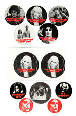 "THE ROCKY HORROR PICTURE SHOW" BUTTON COLLECTION.