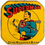 "SUPERMAN DIME REGISTER BANK."