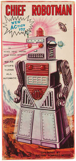 "CHIEF ROBOTMAN" BOXED BATTERY-OPERATED ROBOT TOY.