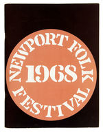 "1968 NEWPORT FOLK FESTIVAL" PROGRAM.