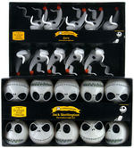 "THE NIGHTMARE BEFORE CHRISTMAS" MINATURE TREE PAIR AND THREE SETS OF LIGHTS.