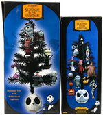 "THE NIGHTMARE BEFORE CHRISTMAS" MINATURE TREE PAIR AND THREE SETS OF LIGHTS.