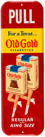 "OLD GOLD" CIGARETTE TIN LITHO DOOR PULL.