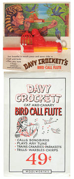 “DAVY CROCKETT’S CAT AND CANARY BIRD CALL FLUTE” PAIR.