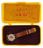 "MARY MARVEL WRIST WATCH" IN RARE PLASTIC CASE.