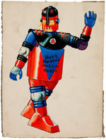 MARX "BUCK ROGERS MARTIAN ROBOT" ORIGINAL PRELIMINARY ART.