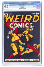 "WEIRD COMICS" #11 FEBRUARY 1941 CGC 4.0 VG SAN FRANCISCO PEDIGREE.