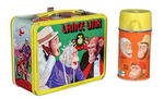 "LANCE LINK SECRET CHIMP" METAL LUNCHBOX WITH THERMOS.