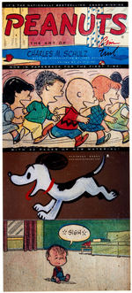 CHARLES SCHULZ SIGNED "BON VOYAGE, CHARLIE BROWN (AND DON'T COME BACK!!)" MOVIE POSTER.