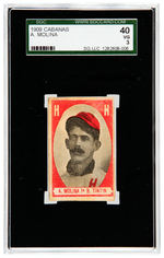 1909 CABANAS SGC GRADED CUBAN BASEBALL CARD TRIO.