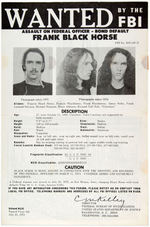 "WANTED BY THE FBI" THREE POSTERS FOR INDIAN ACTIVIST LEONARD PELTIER & BLACK HORSE.