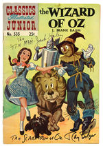 “THE WIZARD OF OZ” RAY BOLGER/JACK HALEY SIGNED COMIC BOOK.