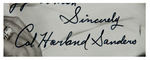 KENTUCKY FRIED CHICKEN FOUNDER COLONEL HARLAND SANDERS SIGNED PHOTO.