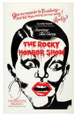 "THE ROCKY HORROR SHOW" BROADWAY WINDOW CARD.
