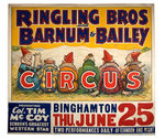 "RINGLING BROS. AND BARNUM & BAILEY CIRCUS/COL. TIM  McCOY" POSTER.