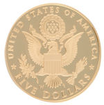 2008-W U.S. MINT BALD EAGLE GOLD COMMEMORATIVE COIN PROOF $5.