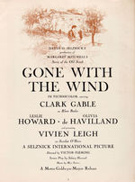 "GONE WITH THE WIND" CAST-SIGNED PROGRAM.