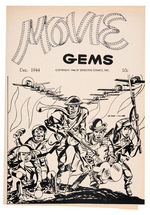 "MOVIE GEMS" ASHCAN COMIC BOOK COVER FEATURING THE BOY COMMANDOS BY JOE SIMON & JACK KIRBY.