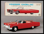 "KING SIZE CADILLAC CONVERTIBLE" BOXED BATTERY OPERATED TOY.