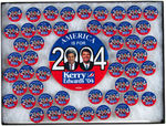 KERRY/EDWARDS & BUSH/CHENEY PAIR OF 2004 STATE SETS INCLUDING THREE 6" BUTTONS.