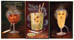 THREE NOVELTY DRINK CHRISTMAS POSTCARDS – LOVE POTIONS.