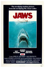 "JAWS" ONE SHEET MOVIE POSTER.