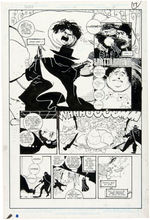 "THE SHADOW" #13  COMIC BOOK PAGE ORIGINAL ART BY KYLE BAKER.