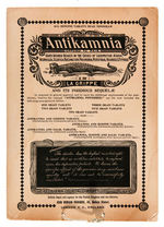 "ANTIKAMNIA" PARTIAL 1897 SKELETON CALENDAR.