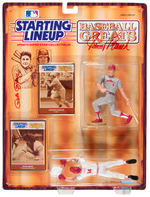 "PETE ROSE/JOHNNY BENCH" DOUBLE SIGNED STARTING LINEUP ACTION FIGURE SET.