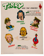 "TERRY AND THE PIRATES - RED GOOSE SHOES" PREMIUM PUNCH-OUT SHEET.