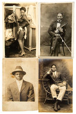 BLACK AMERICANA WITH ENTERTAINERS REAL PHOTO POSTCARDS.