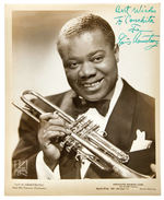 JAZZ LEGEND LOUIS ARMSTRONG SIGNED PHOTO.