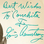 JAZZ LEGEND LOUIS ARMSTRONG SIGNED PHOTO.