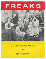“FREAKS” FRENCH RELEASE PROMOTIONAL BOOKLET.